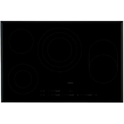 AEG HK854080FB 80cm Ceramic Hob with Direk Touch Controls in Black Glass AEG HK854080FB 80cm Ceramic Hob with Direk Touch Controls in Black Glass